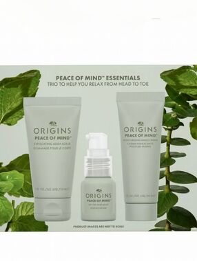 🌺Origins Peace of Mind  Essentials Spa Care 3-Piece Set Gift Set